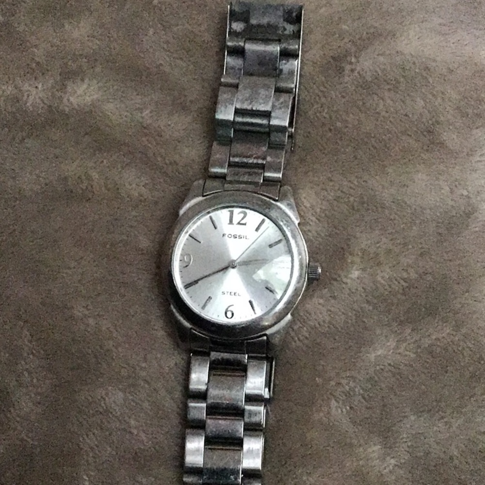 Fossil steel watch